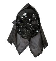 narrenwelt Schädel mit Haube Maske 2 Farben Halloween Party Event