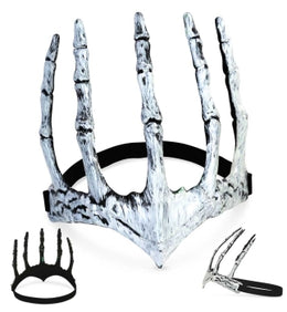 narrenwelt  Skelett-Diadem im Antik-Silber-Look – Krone Halloween & Gothic-Kostüme Grusel-Look Horror  Cosplay