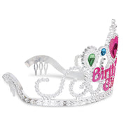 narrenwelt Diadem Birthday Girl Tiara mit Schmucksteinen  K26