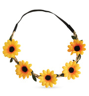narrenwelt Blumen Stirnband Margeriten  in 4 Farben Headband Flower-Power Motto Party Karneval