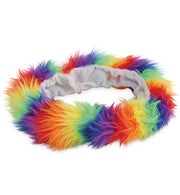 narrenwelt Regenbogen Stirnband leuchtend Rainbow Plüsch bunt  Party Pride Festival CSD Cosplay