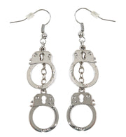 narrenwelt Ohrringe Handschellen Polizei Cop Ohr Schmuck Ohrhänger Motto Party Event Karneval