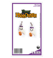 narrenwelt Ohrring Halloween Ohrstecker Geist Kürbis Scream Accessoires Fasching Event Karneval Motto Party