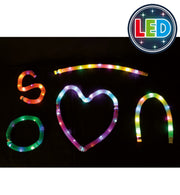 narrenwelt  4er Pack Stretch Pipe LED – Leuchtende Accessoires Events, Partys und Festivals