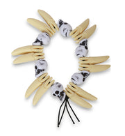 narrenwelt Piraten Armband mit Zähnen und Totenköpfen Accessoire Halloween  Karneval ‍