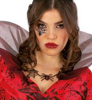 narrenwelt Schmuckset Spinne Halloween Accessoire