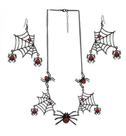 narrenwelt Schmuckset Spinne Halloween Accessoire