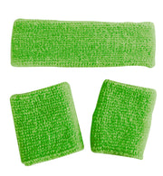 narrenwelt Schweißband Set 80er Jahre Retro Set 3-teilig – Stirnband und 2 Armbänder  Style Accessoires  Fasching Event Karneval Party