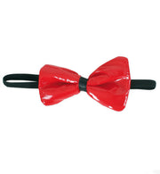 narrenwelt Teufel Set roter Lack Teufelset 3tlg Schwanz Schleife Haarreif mit Ohren Halloween Accessoires Fasching Event Karneval Party