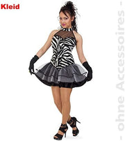 narrenwelt Kostüm Pretty Zebra Damen Kleid Größe 38