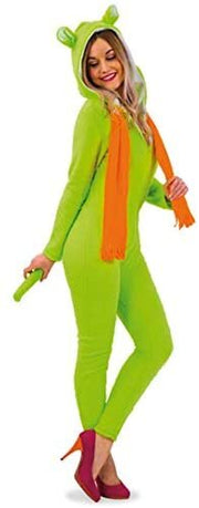 narrenwelt Neon - Suit grün Damen Overall-Neon Grün-mit Kapuze-Gr. 40