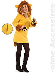 narrenwelt Kostüm Leonie Löwe Damen Oberteil mit Kapuze-Gr. 40