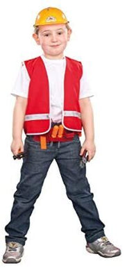 narrenwelt Kostüm Spielweste Baustelle Kinder Kostüm-Bauarbeiter-Westen Gr. 104 - 140