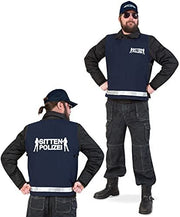 narrenwelt Polizei - Weste Sitte Sittenpolizei Herrenkostüm Gr XL