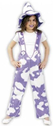 narrenwelt Kuhhose Hose Leni Größe 128 Kuh Tierkostüm Plüsch Kuhflecken lila