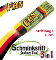 Schminkstift 3 in 1 Schminke Stiftlänge ca. 6 cm Fan Deutschland Fan - Artikel