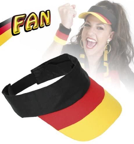 Deutschland Fan Hut – Schwarz/rot/gelb, Aus 100% Polyester