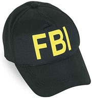 narrenwelt Basecap FBI Mütze Cap Druck gelb variabel von 55 cm – 60 cm… Kinder und Erwachsene