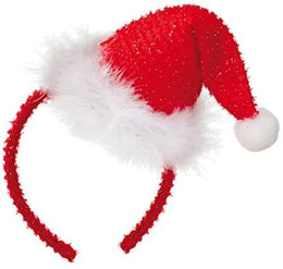 narrenwelt Haarreif Nikolaus Weihnachten Mütze mit Bommel Accessoire