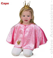 narrenwelt Baby Cape Prinzessin rosa Umhang Kinder Kostüm Größe 86