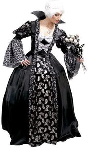 narrenwelt Kostüm Prinzessin Dark Princess Kleid 44 Hexe Ballkleid Halloween Gothic Damen Fasching Karneval