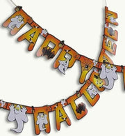 narrenwelt Girlande Halloween Schriftzug: HAPPY HALLOWEEN ca 1,5m Länge