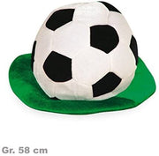 narrenwelt Fussball Hut mit Rasen Fan ca. 58 cm Erwachsene Unisex