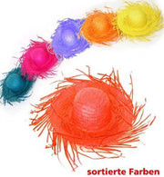 FASCHING 38385 Strohhut bunt sortiert Stroh-Hut Sombrero NEU/OVP