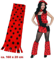 narrenwelt Schal rot Marienkäfer Plüsch  Accessoire Fasching Tier Kostüm