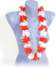 narrenwelt Hawaii-Kette rot-weiß Köln Blumenkette