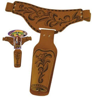 narrenwelt Cowboygürtel Revolvergürtel für Erwachsene braun 115 cm lang