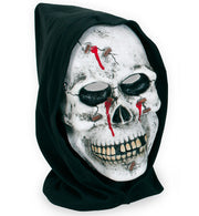 narrenwelt Geisterhaube Geister Halb- Maske mit Haube Modell: Pflaster Halloween Einheitsgröße Unisex