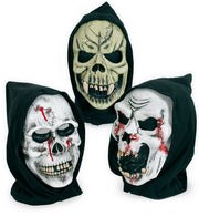 narrenwelt Geisterhaube Geister Halb- Maske mit Haube Modell: Pflaster Halloween Einheitsgröße Unisex