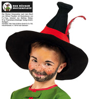 narrenwelt Hut Räuber Hotzenplotz mit Feder LIZENZ Räuberhut für Kinder Gr. 53