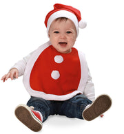 narrenwelt Nikolaus Baby Set Süßer Nikolaus 2tlg Set Lätzchen + Bommelmütze 0 -2 Jahre