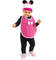 narrenwelt Maus Baby Set Süße Maus 2-tlg Set Lätzchen + Mütze mit Mausohren 0-2 Jahre