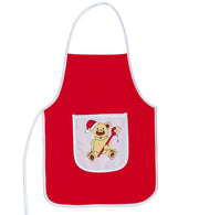 narrenwelt Zuckerbäcker 2tlg Set Schürze mit Nikolaus - Bommelmütze Gr. 104-116