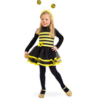 narrenwelt Biene Kleid mit Blume  Kinder-Kostüm  Gr 104