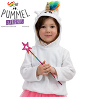 narrenwelt Hoodie Pummel Einhorn 1-tlg. Oberteil mit Kapuze Größe 104
