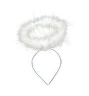 narrenwelt Heiligenschein blinkend weiss mit 3 Blinkmodi und 10 LED inkl Batterie Engel Kostüm Accessoires