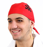 narrenwelt Piraten Bandana Kopftuch Haube Piratenhut Piratenhaube rot