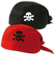 narrenwelt Piraten Bandana Kopftuch Piratenhut Haube Piratenhaube schwarz
