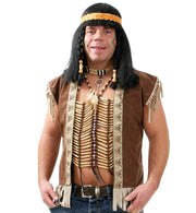 narrenwelt Kostüm Indianer Weste Indianerweste Unisex Gr. L
