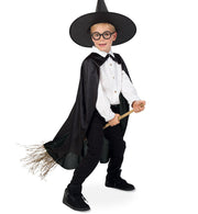 narrenwelt Kostüm Zauberlehrling Zauberer mit Hut Gr. 104 - 164 Halloween Party Kinder Kostüm Fasching