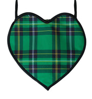 narrenwelt Dirndl Tasche Herz Karo grün Dirndltasche Trachtentasche Bayern Fest Wiesn Accessoires 2808