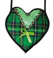 narrenwelt Dirndl Tasche Herz Karo grün Dirndltasche Trachtentasche Bayern Fest Wiesn Accessoires 2808