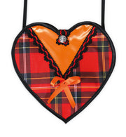 narrenwelt Dirndl Tasche Herz Karo rot Dirndltasche Trachtentasche Bayern Fest Wiesn Accessoires 2808