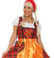 narrenwelt Dirndl Tasche Herz Karo rot Dirndltasche Trachtentasche Bayern Fest Wiesn Accessoires 2808