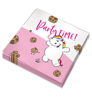 narrenwelt Pummel Einhorn Servietten Party Time 20 STK  Servietten Papier LIZENZ Pummeleinhorn
