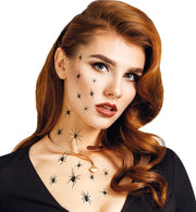 narrenwelt Tattoo Black Spider schwarze Spinnen Halloween Tattoo…